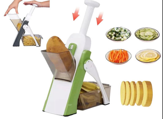 5 in 1 safe vegetable chopper slicer