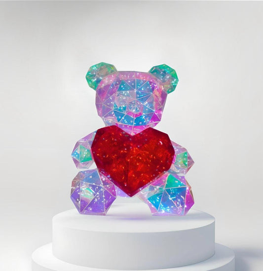 Acrylic teddy bear