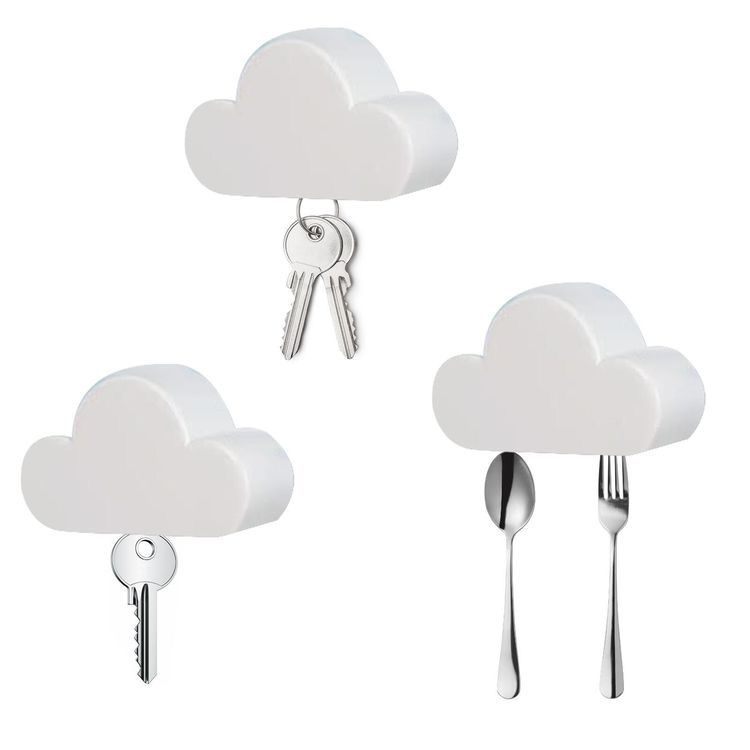 Magnetic Cloud Key Chain Holder