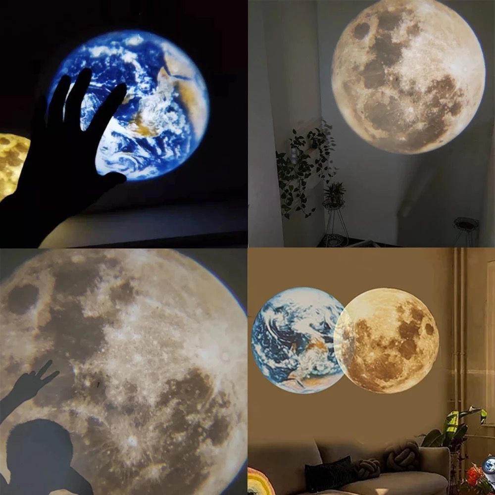 Earth & Moon Projector